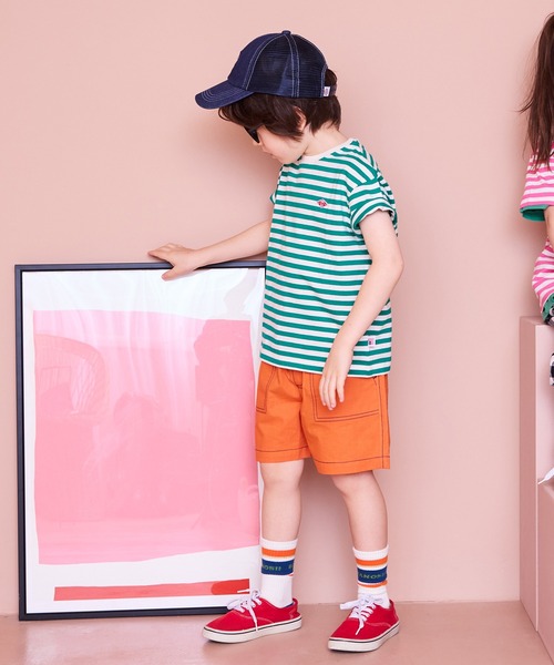 Life Support Products（ライフサポートプロダクツ）の「ポプリンベイカーショートパンツ（その他パンツ・キッズ・ベージュ/カーキ/チャコール/グリーン/オフホワイト/モカ・100/95/90/80/150/140/130/120/110）」の12枚目の写真