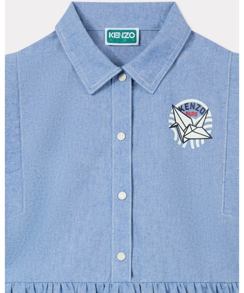 KENZO(ケンゾー)の「'East West' コットン シャツ ドレス(ワンピース・キッズ・パープル系その他・8A/6A)」の4枚目の写真