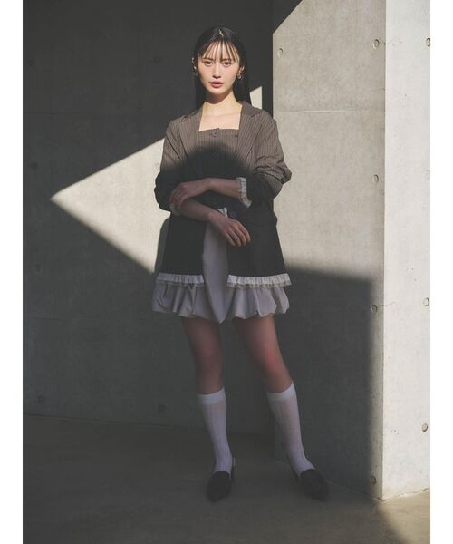 dazzlin(ダズリン)の「フリルジャケット(テーラードジャケット・レディース・チャコールグレー/グレー・FREE)」の22枚目の写真