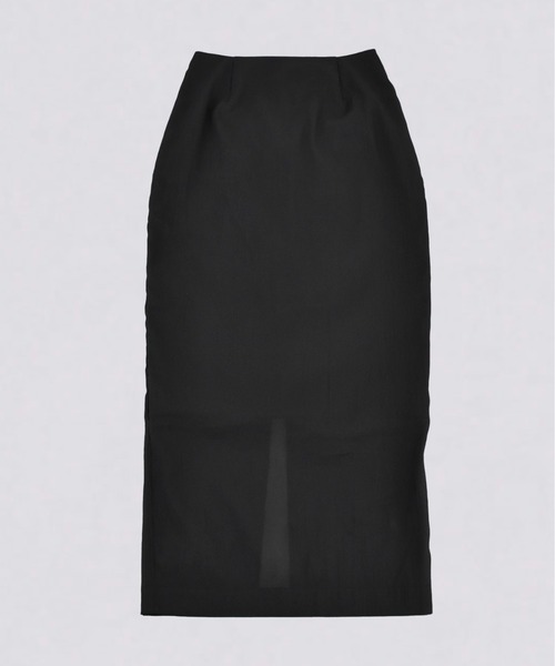kiehtova（キエトヴァ）の「【kiehtova】SHEER CUT TIGHT SKIRT/シアー カット タイト スカート（スカート・レディース・ブラック/ナチュラル・M/L）」の6枚目の写真
