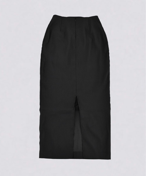 kiehtova（キエトヴァ）の「【kiehtova】SHEER CUT TIGHT SKIRT/シアー カット タイト スカート（スカート・レディース・ブラック/ナチュラル・M/L）」の3枚目の写真
