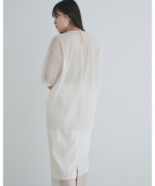 kiehtova（キエトヴァ）の「【kiehtova】SHEER CUT TIGHT SKIRT/シアー カット タイト スカート（スカート・レディース・ブラック/ナチュラル・M/L）」の20枚目の写真
