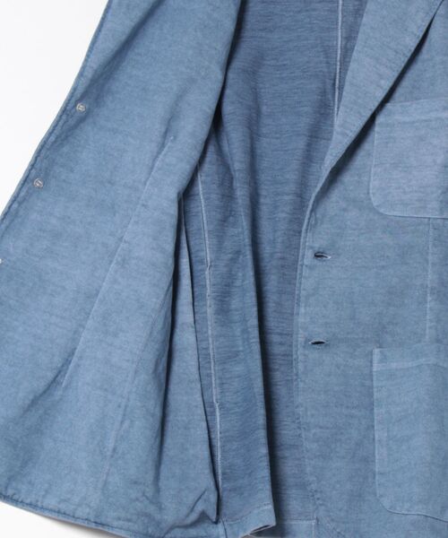 Good On（グッドオン）の「Good On/グッドオン　HVY JERSEY TAILOR JACKET（テーラードジャケット・メンズ・ブラック/ブルー系その他・LARGE/MEDIUM）」の3枚目の写真