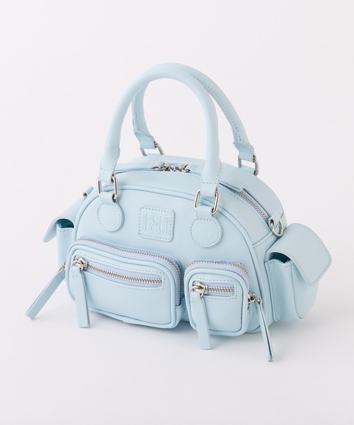 one after another NICE CLAUP（ワンアフターアナザーナイスクラップ）の「マルチポケットバッグ（ショルダーバッグ・レディース・サックスブルー/ネイビー系/ベージュ系・FREE）」の7枚目の写真
