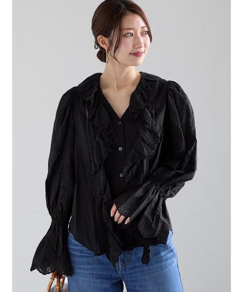 セール】コットンエンブロイダリーブラウス《2025spring catalog