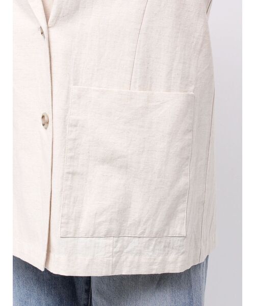 Ungrid（アングリッド）の「ハーフスリーブシャツジャケット（シャツ/ブラウス・レディース・アイボリー/キャメル・FREE）」の19枚目の写真