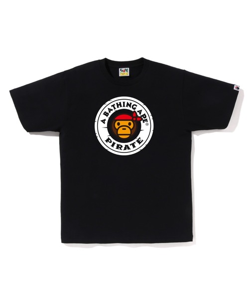 A BATHING APE(アベイシングエイプ)の「MILO PIRATE TEE(Tシャツ/カットソー・メンズ・チャコール/ホワイト/ピンク/ブラック・MEDIUM/LARGE/SMALL/X-LARGE/XX-LARGE)」の1枚目の写真