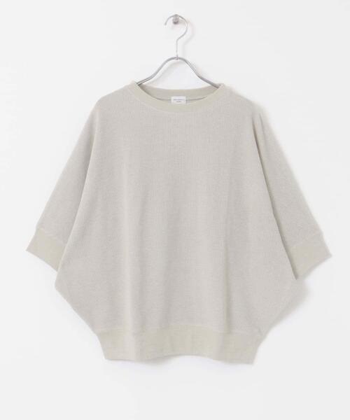 URBAN RESEARCH DOORS(アーバンリサーチドアーズ)の「タックフライスワイドTシャツ(Tシャツ/カットソー・レディース・ミント/ネイビー/ホワイト系その他/ライトベージュ/ナチュラル/チャコールグレー/オレンジ系その他/ベージュ・MEDIUM)」の16枚目の写真