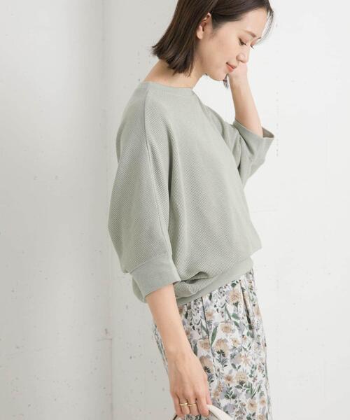 URBAN RESEARCH DOORS(アーバンリサーチドアーズ)の「タックフライスワイドTシャツ(Tシャツ/カットソー・レディース・ミント/ネイビー/ホワイト系その他/ライトベージュ/ナチュラル/チャコールグレー/オレンジ系その他/ベージュ・MEDIUM)」の20枚目の写真