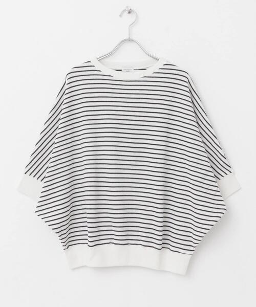 URBAN RESEARCH DOORS(アーバンリサーチドアーズ)の「タックフライスワイドTシャツ(Tシャツ/カットソー・レディース・ミント/ネイビー/ホワイト系その他/ライトベージュ/ナチュラル/チャコールグレー/オレンジ系その他/ベージュ・MEDIUM)」の9枚目の写真