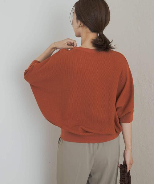 URBAN RESEARCH DOORS（アーバンリサーチドアーズ）の「タックフライスワイドTシャツ（Tシャツ/カットソー・レディース・ミント/ネイビー/ホワイト系その他/ライトベージュ/ナチュラル/チャコールグレー/オレンジ系その他/ベージュ・MEDIUM）」の21枚目の写真