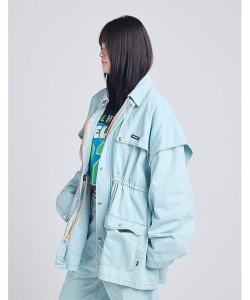 Little sunny bite(リトルサニーバイト)の「《Little sunny bite》twill jacket(その他アウター・レディース・ブラック/ブルー/ピンク・MEDIUM/SMALL)」の18枚目の写真