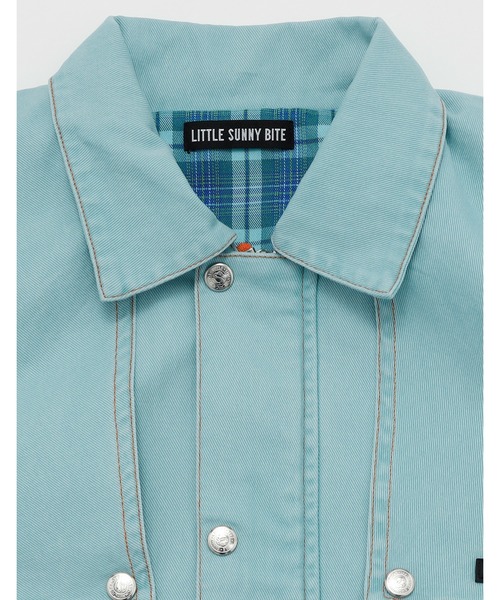 Little sunny bite(リトルサニーバイト)の「《Little sunny bite》twill jacket(その他アウター・レディース・ブラック/ブルー/ピンク・MEDIUM/SMALL)」の20枚目の写真