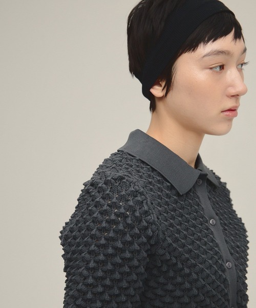 eL(エル)の「【eL】7G Toge Toge Polo/319672(カーディガン/ボレロ・レディース・グレー/ブルー/イエロー・FREE)」の19枚目の写真