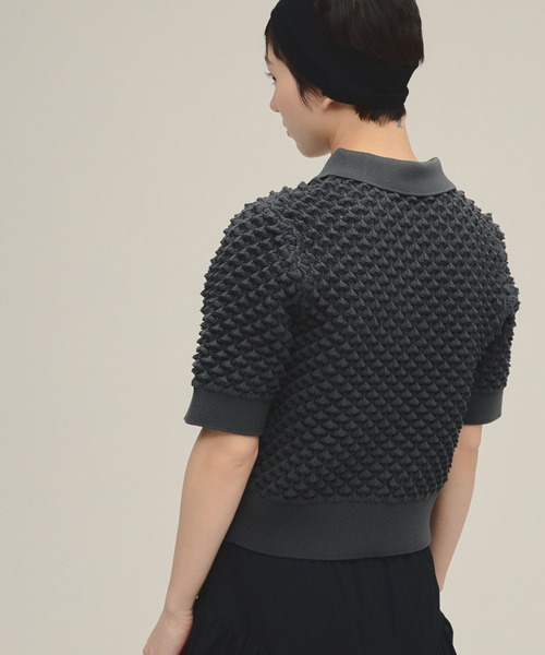 eL(エル)の「【eL】7G Toge Toge Polo/319672(カーディガン/ボレロ・レディース・グレー/ブルー/イエロー・FREE)」の20枚目の写真