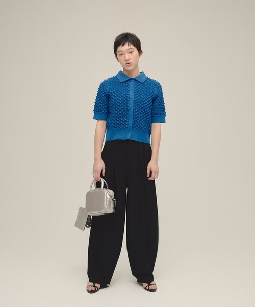 eL(エル)の「【eL】7G Toge Toge Polo/319672(カーディガン/ボレロ・レディース・グレー/ブルー/イエロー・FREE)」の7枚目の写真