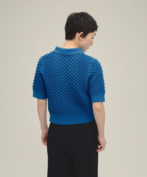 eL(エル)の「【eL】7G Toge Toge Polo/319672(カーディガン/ボレロ・レディース・グレー/ブルー/イエロー・FREE)」の12枚目の写真