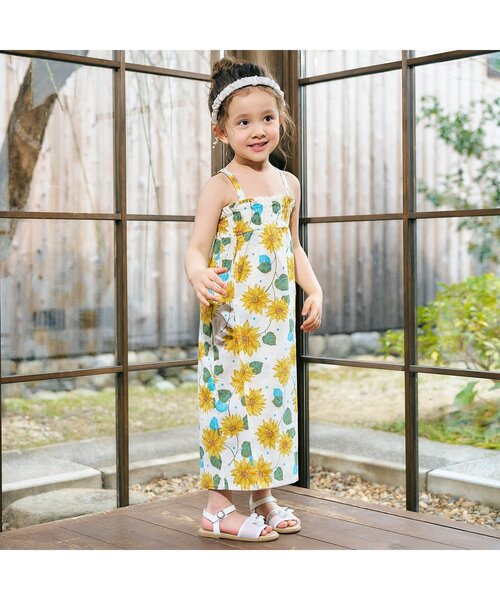 apres les cours（アプレレクール）の「【リンク/3点セット】アプレのはんなり浴衣_ジュニア対応（浴衣・キッズ・アイボリー/サックスブルー/ラベンダー/ネイビー/ピンク・150/140/130/120/110/100）」の20枚目の写真