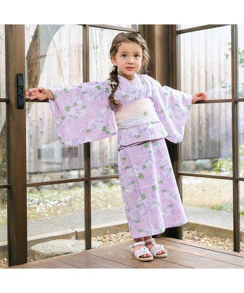 セール】【リンク/3点セット】アプレのはんなり浴衣_ジュニア対応