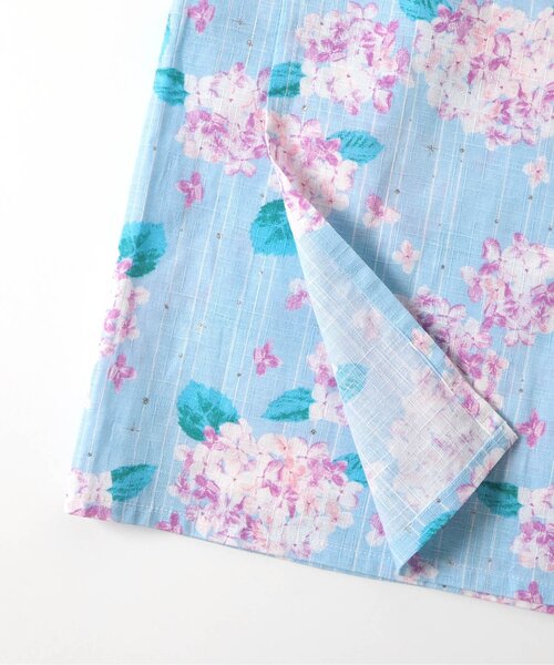 apres les cours（アプレレクール）の「【リンク/3点セット】アプレのはんなり浴衣_ジュニア対応（浴衣・キッズ・アイボリー/サックスブルー/ラベンダー/ネイビー/ピンク・150/140/130/120/110/100）」の7枚目の写真