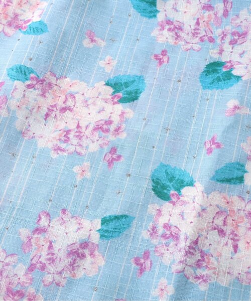 apres les cours（アプレレクール）の「【リンク/3点セット】アプレのはんなり浴衣_ジュニア対応（浴衣・キッズ・アイボリー/サックスブルー/ラベンダー/ネイビー/ピンク・150/140/130/120/110/100）」の8枚目の写真