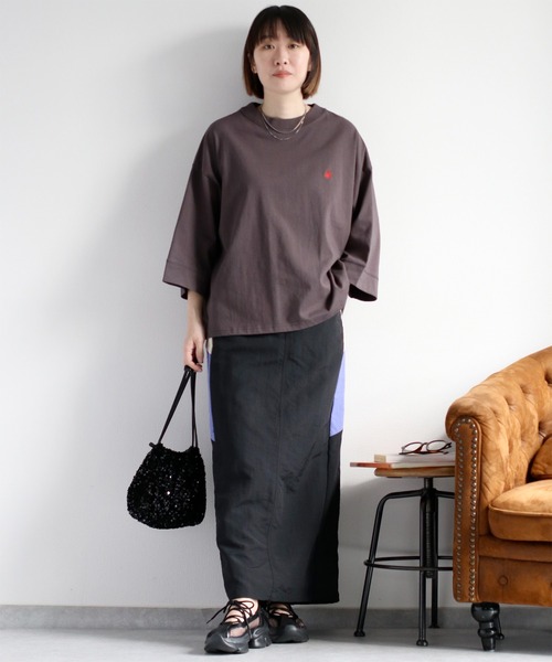BEVERLY HILLS POLO CLUB(ビバリーヒルズポロクラブ)の「【BEVERLY HILLS POLO CLUB】ワイドスリーブTee(Tシャツ/カットソー・レディース・サックスブルー/オフホワイト/チャコール/ベージュ・M)」の16枚目の写真