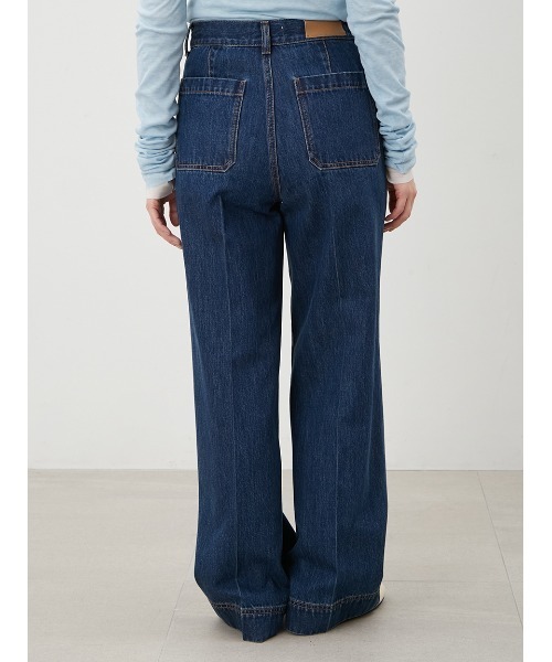 Mila Owen(ミラオーウェン)の「パッチポケットデザインシガレットデニム(その他パンツ・レディース・ブルー/ライトブルー・0/1/00)」の6枚目の写真