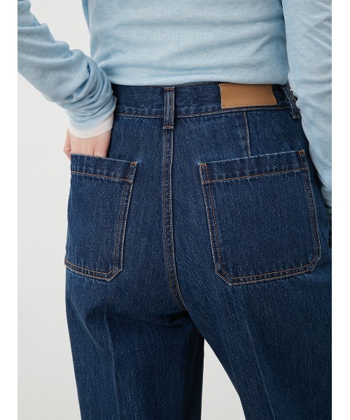 パッチポケットデザインシガレットデニム（その他パンツ）｜Mila Owen