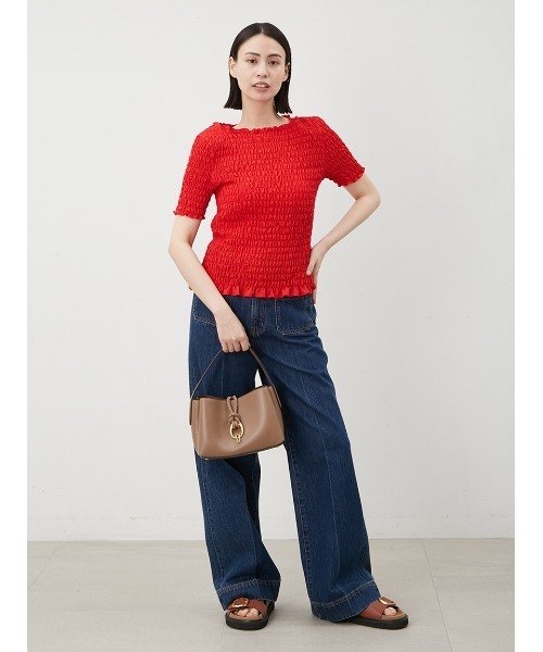 パッチポケットデザインシガレットデニム（その他パンツ）｜Mila Owen