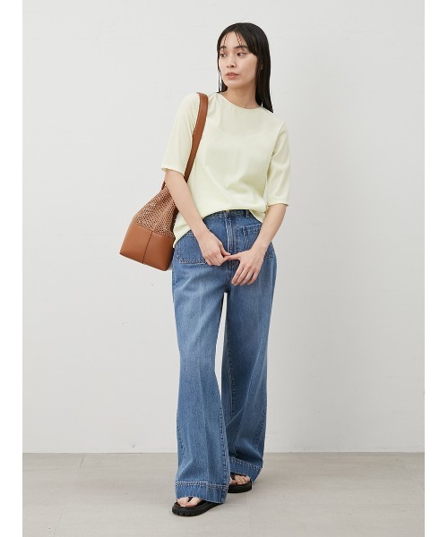 パッチポケットデザインシガレットデニム（その他パンツ）｜Mila Owen