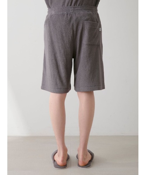 gelato pique（ジェラートピケ）の「【ONLINE限定】【HOMME】パイルロゴ刺繍Tシャツ&ハーフパンツ（ルームウェア/パジャマ・メンズ・ダークグレー/ネイビー/ブルー・MEDIUM/LARGE）」の17枚目の写真