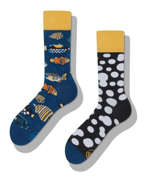 MANY MORNINGS（メニーモーニングス）の「MANY MORNINGS/メニーモーニングス　Regular Socks-2（ソックス/靴下・メンズ・カラフル/マルチ/タイガーカモ/その他1/ブルー系その他/インディゴブルー/杢グレー/ブルーグリーン/レッド/ライトイエロー/ブラック系その他3/ブラック系その他/ネイビー系/マスタード・SMALL/MEDIUM/LARGE）」の5枚目の写真