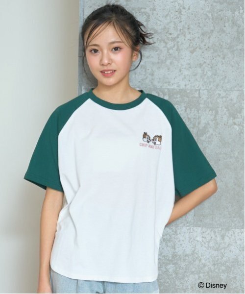 セール】【Disney】ルーズラグランTシャツ（Tシャツ/カットソー