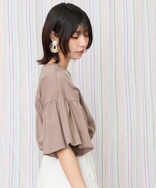 JETSET SOLO PLUS (ジェットセットソロプラス)の「【JETSET SOLO PLUS】ネックレスプリントシルケットTシャツ(Tシャツ/カットソー・レディース・ブラック/ブラウン/スモークピンク/ブルーグリーン・FREE)」の7枚目の写真