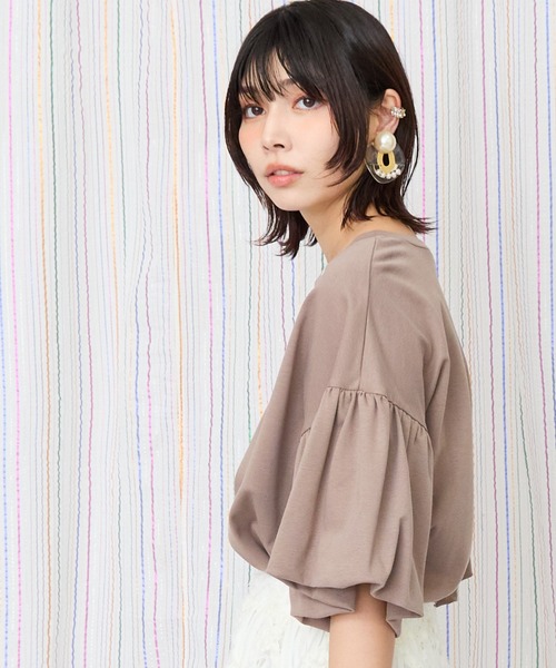 JETSET SOLO PLUS (ジェットセットソロプラス)の「【JETSET SOLO PLUS】ネックレスプリントシルケットTシャツ(Tシャツ/カットソー・レディース・ブラック/ブラウン/スモークピンク/ブルーグリーン・FREE)」の8枚目の写真