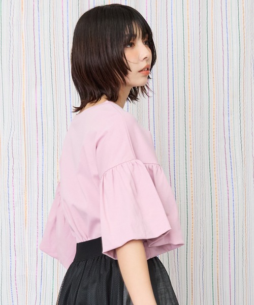 JETSET SOLO PLUS (ジェットセットソロプラス)の「【JETSET SOLO PLUS】ネックレスプリントシルケットTシャツ(Tシャツ/カットソー・レディース・ブラック/ブラウン/スモークピンク/ブルーグリーン・FREE)」の16枚目の写真