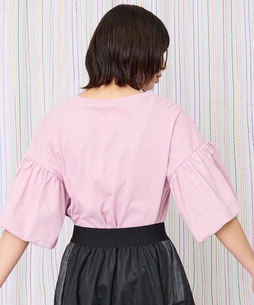 JETSET SOLO PLUS (ジェットセットソロプラス)の「【JETSET SOLO PLUS】ネックレスプリントシルケットTシャツ(Tシャツ/カットソー・レディース・ブラック/ブラウン/スモークピンク/ブルーグリーン・FREE)」の17枚目の写真