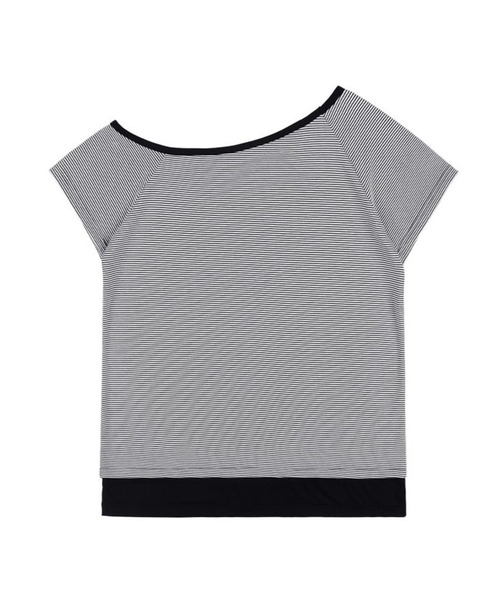 tシャツ K-POPアイドル着用 FANCY CLUB／ワンショルダーＴ レディース ☆K-POPアイドル着用 FANCY CLUB／ワンショルダーT（Tシャツ