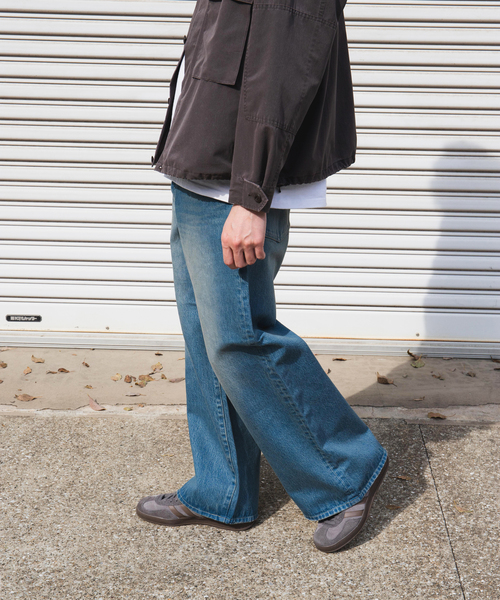 JOURNAL STANDARD（ジャーナルスタンダード）の「デニム キャノン 5ポケット フェード グレー染（デニムパンツ・メンズ・チャコールグレー/ネイビー/ブルー系その他・SMALL/MEDIUM/LARGE）」の6枚目の写真