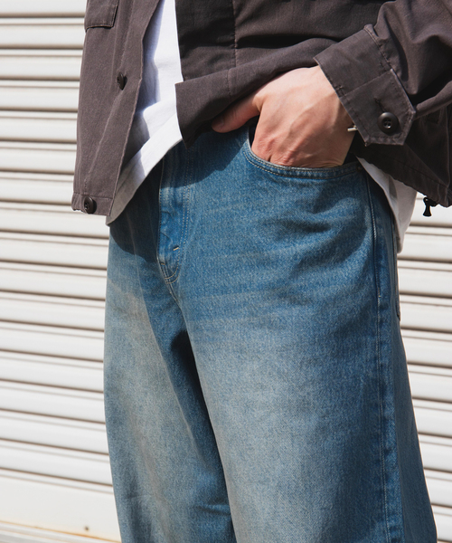 JOURNAL STANDARD（ジャーナルスタンダード）の「デニム キャノン 5ポケット フェード グレー染（デニムパンツ・メンズ・チャコールグレー/ネイビー/ブルー系その他・SMALL/MEDIUM/LARGE）」の9枚目の写真