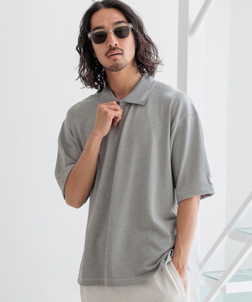 HEREIAM(ヘレイアム)の「【HEREIAM MEN】吸水速乾&UV/DRYMIXポロ(ポロシャツ・メンズ・グレー/ダークブラウン/ブラック・MEDIUM/LARGE)」の13枚目の写真