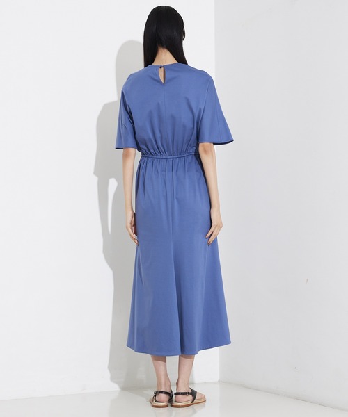 qualite（カリテ）の「ケープワンピ/夏服/春服/オフィスカジュアル/きれいめ（ワンピース・レディース・カーキ/ブルー・フリー）」の8枚目の写真