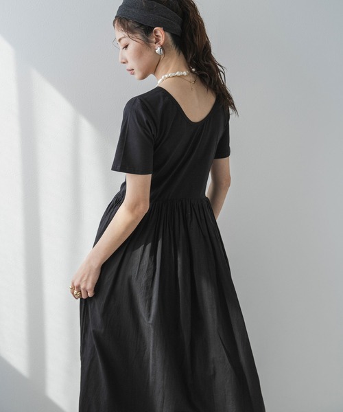 bohmal（ボマール）の「前後2wayドッキングロングワンピース（ワンピース・レディース・レッド/ブルー/ブラック・FREE）」の2枚目の写真