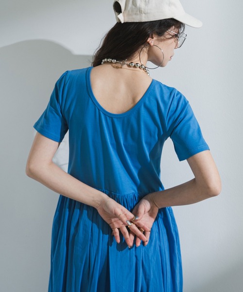 bohmal（ボマール）の「前後2wayドッキングロングワンピース（ワンピース・レディース・レッド/ブルー/ブラック・FREE）」の12枚目の写真