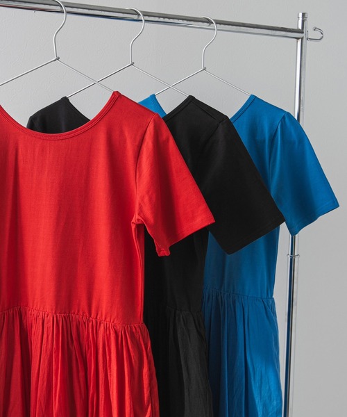 bohmal（ボマール）の「前後2wayドッキングロングワンピース（ワンピース・レディース・レッド/ブルー/ブラック・FREE）」の20枚目の写真