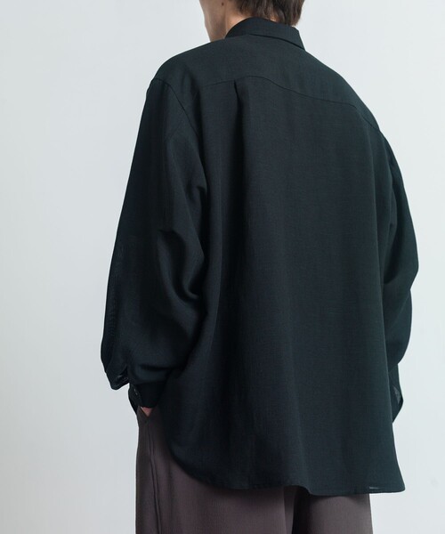 CITY TOKYO（シティトウキョウ）の「Twist linen オーバーシャツ（シャツ/ブラウス・メンズ・ベージュ/オフホワイト/ブラック・2/1）」の22枚目の写真