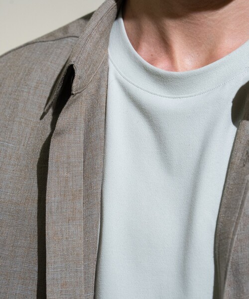 CITY TOKYO（シティトウキョウ）の「Twist linen オーバーシャツ（シャツ/ブラウス・メンズ・ベージュ/オフホワイト/ブラック・2/1）」の7枚目の写真