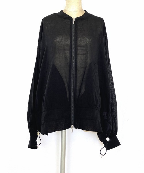 Q(キュー)の「ハイツイストシアーブルゾン(ブルゾン・レディース・マスタード/ブラック・MEDIUM)」の8枚目の写真