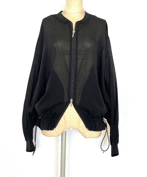 Q(キュー)の「ハイツイストシアーブルゾン(ブルゾン・レディース・マスタード/ブラック・MEDIUM)」の11枚目の写真