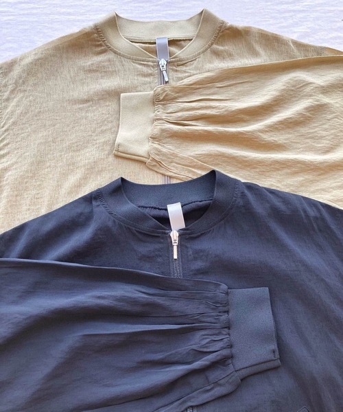 Q(キュー)の「ハイツイストシアーブルゾン(ブルゾン・レディース・マスタード/ブラック・MEDIUM)」の14枚目の写真